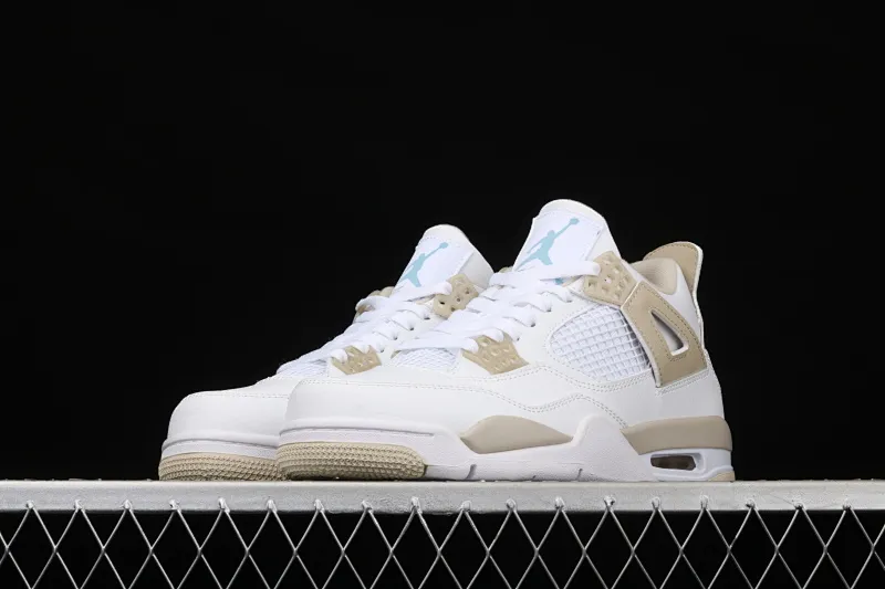 All categories Air Jordan Jordan series basketball shoes Air Jordan 4 G version Air Jordan 4 "Linen" AJ4 Joe 4 beach white gold 487724-118